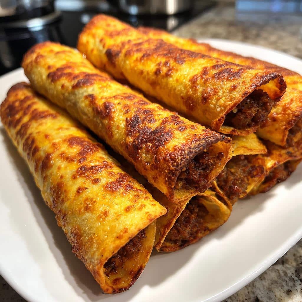 Air Fryer Beef Taquitos