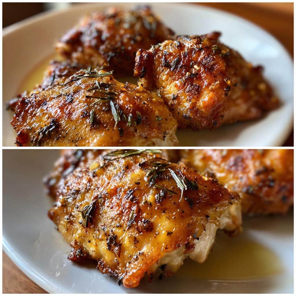 Air Fryer Crispy Garlic Chicken Thighs