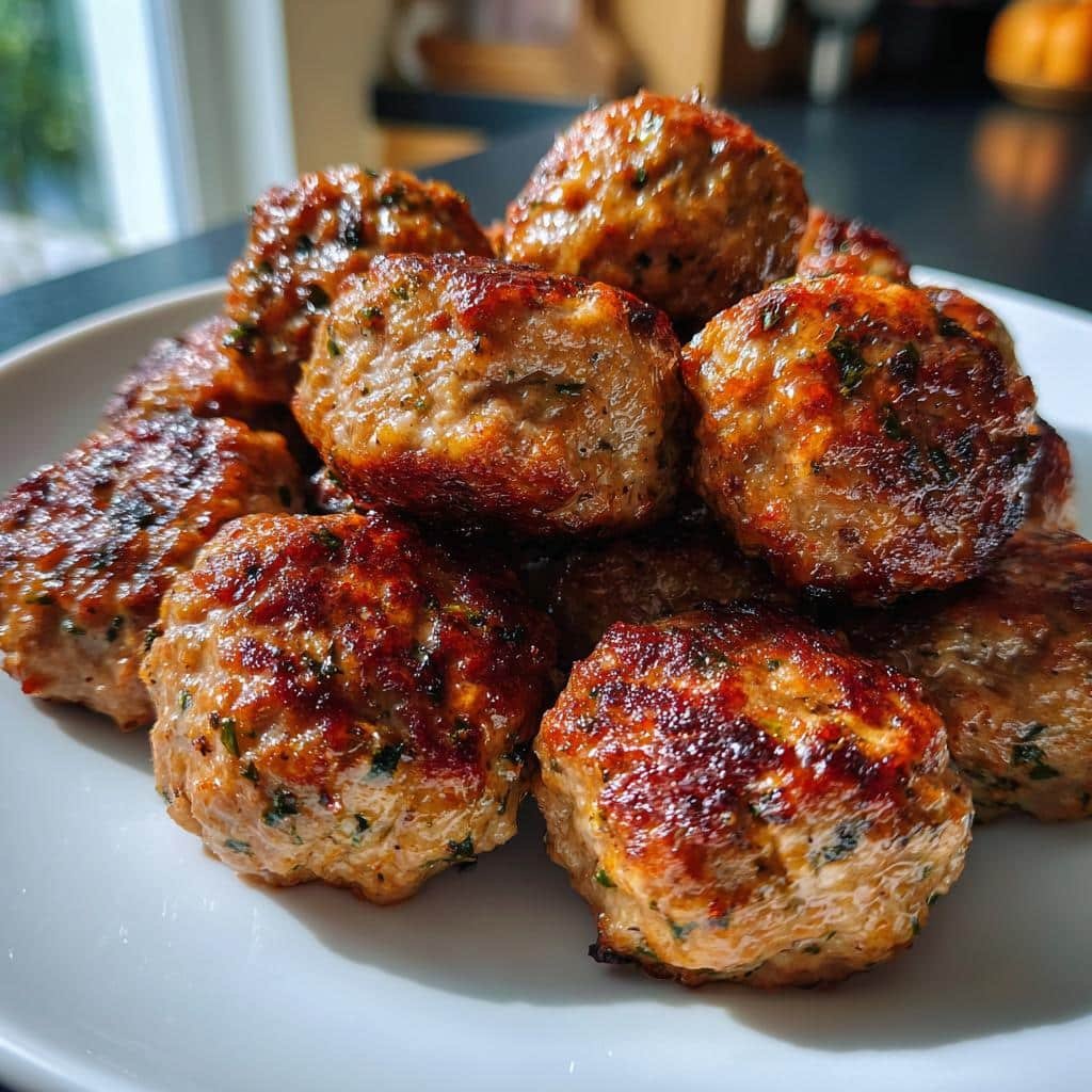 Air Fryer Meatballs (Beef & Herb)