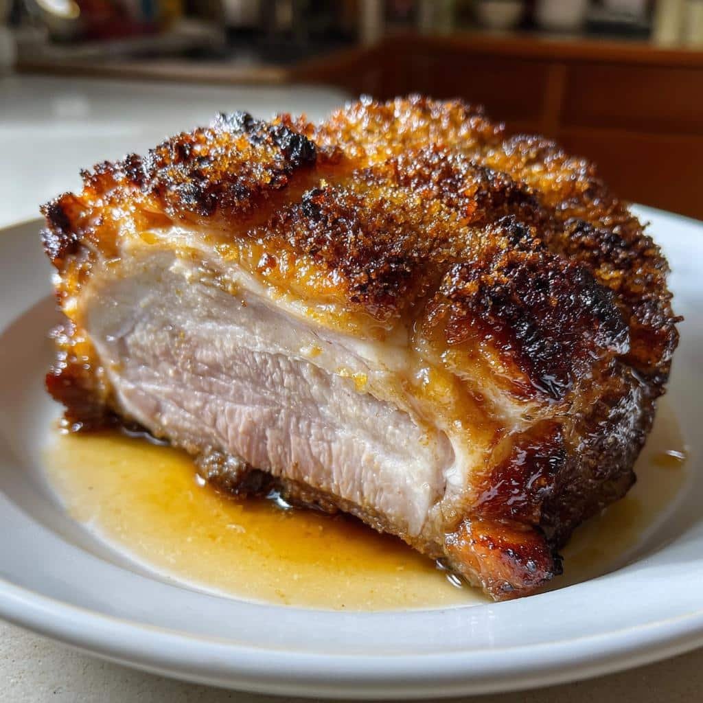 Air Fryer Pork Leg Joint with Crackling