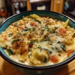 Air fryer Creamy Alfredo Lasagna Soup