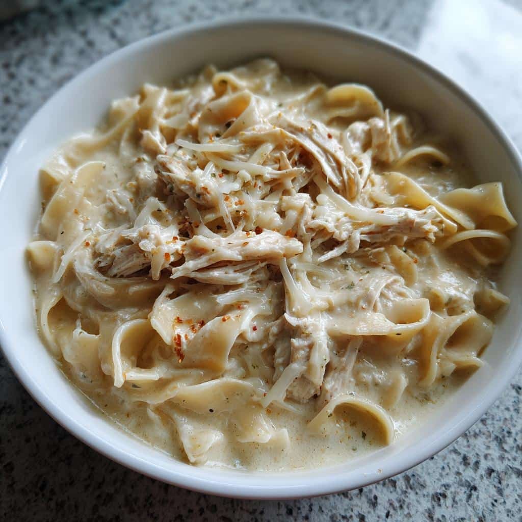 Air fryer Creamy Chicken Alfredo Soup - detail 1
