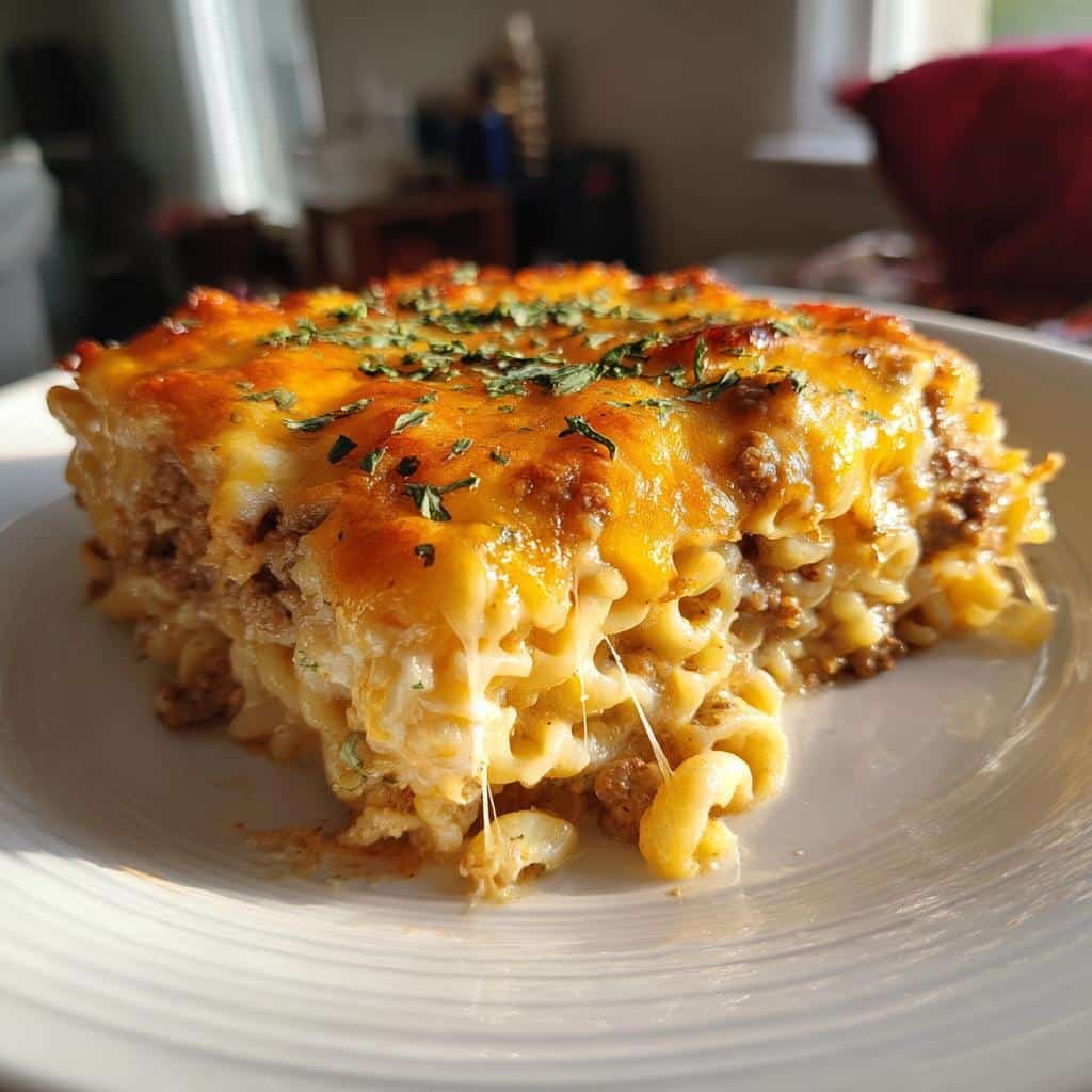 Air fryer Creamy Layered John Wayne Casserole