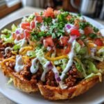 Air fryer Crispy Ground Beef Street Taco Bowl
