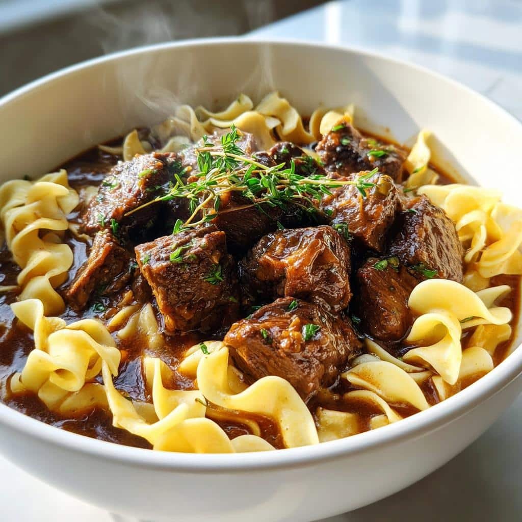 Air fryer Crockpot Beef Tips and Noodles - detail 1