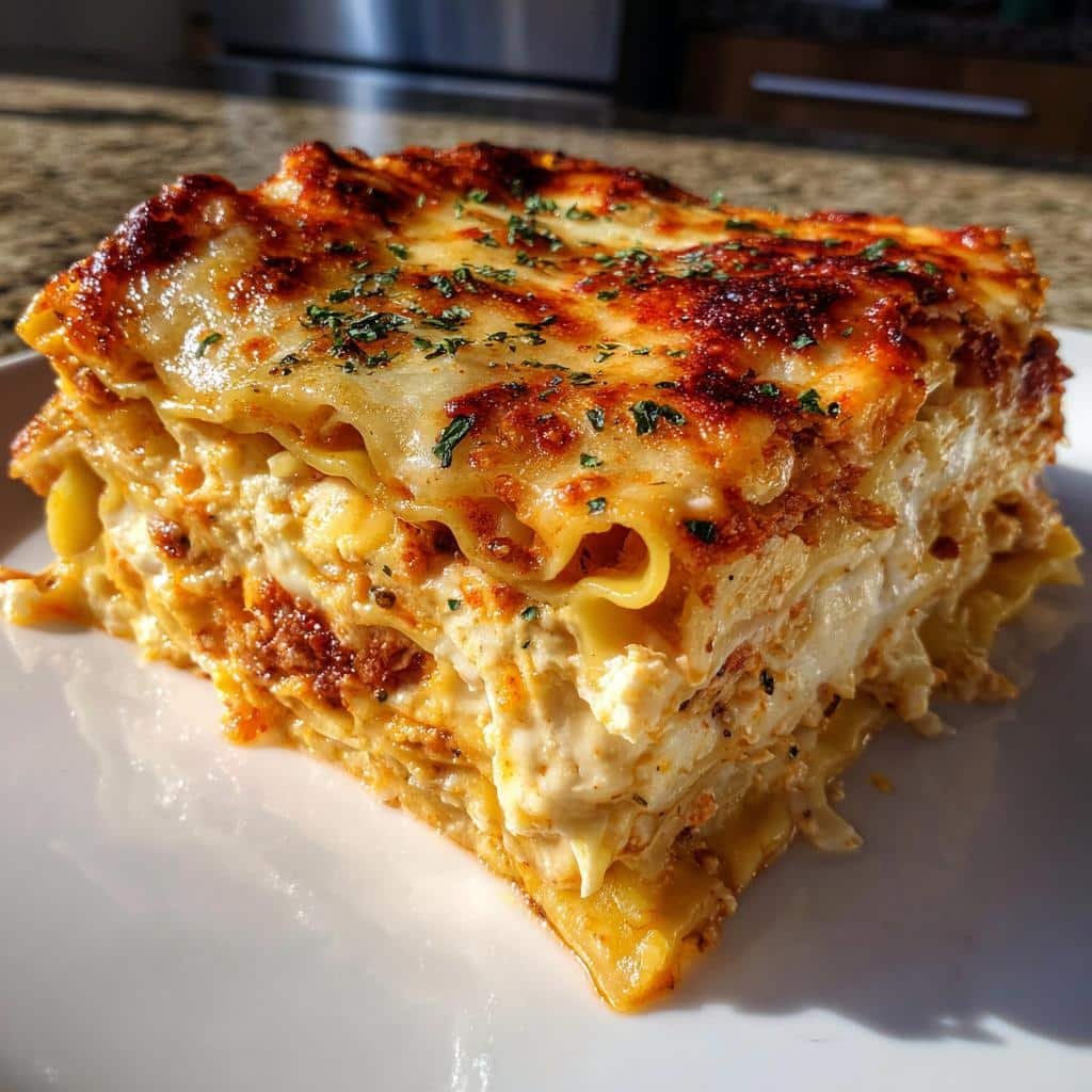 Air fryer Five-Cheese Lasagna