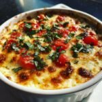 Air fryer Hot Caprese Dip