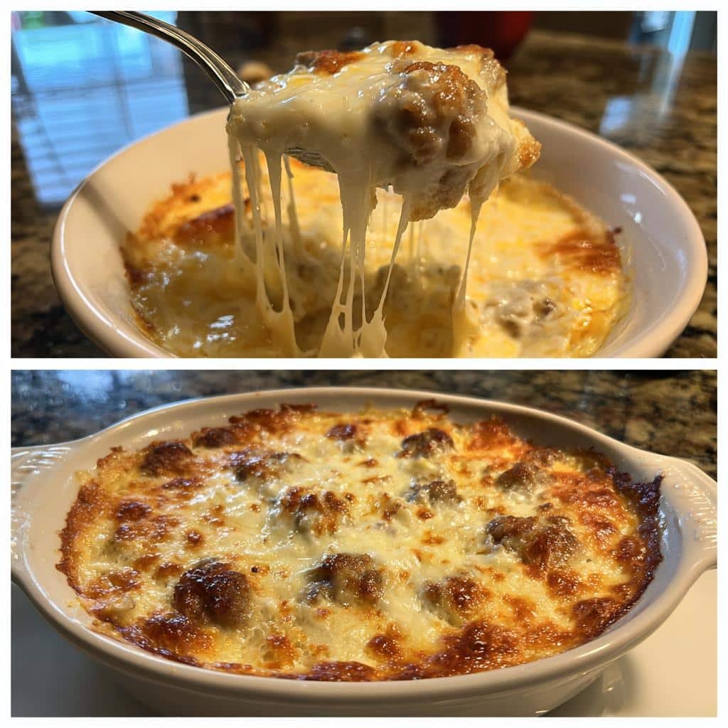 Air fryer Hot Sausage Beer Cheese Dip - detail 1