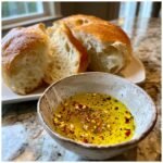 Air fryer Olive Oil Dip with Warm Bread
