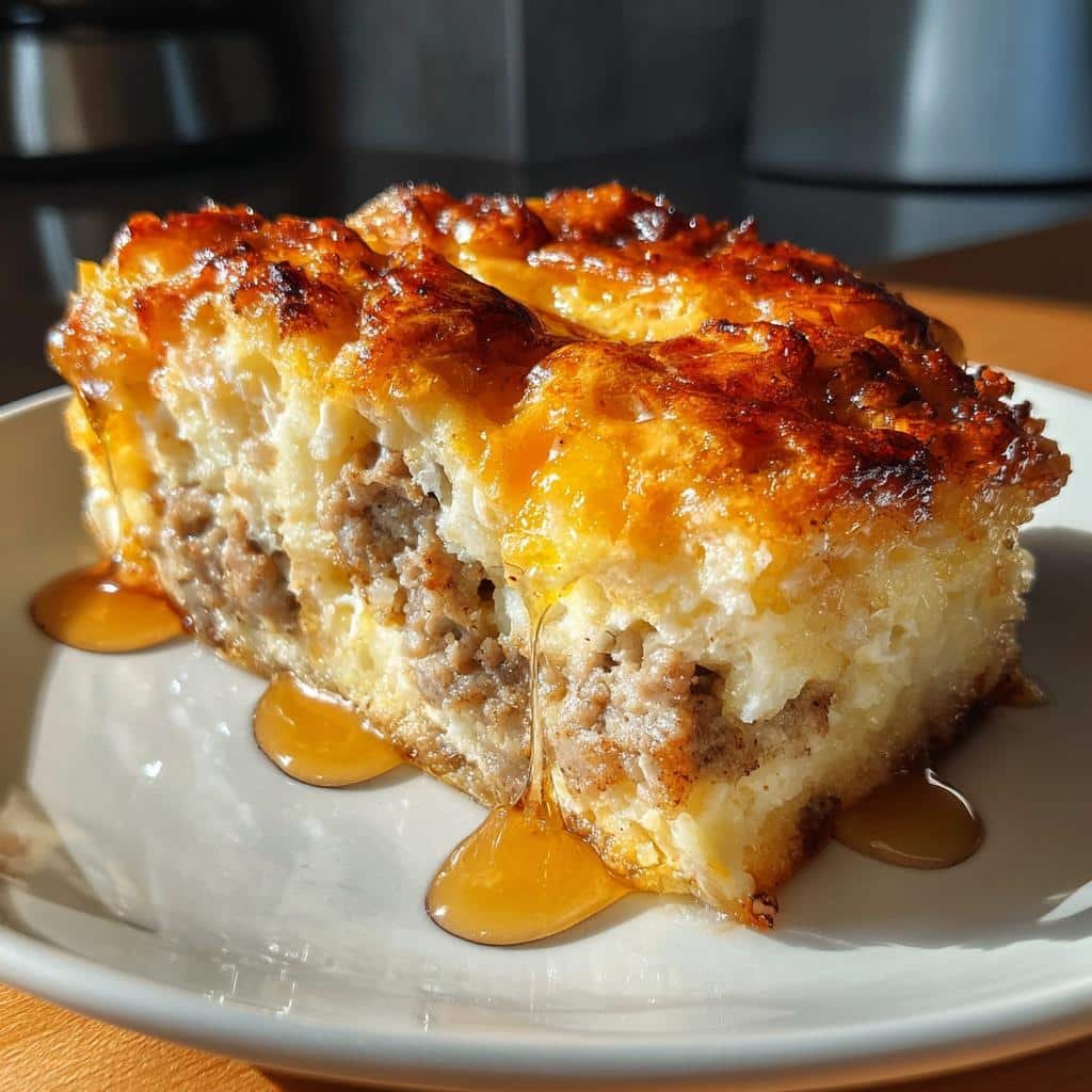 Air fryer Pancake Sausage Casserole - detail 1