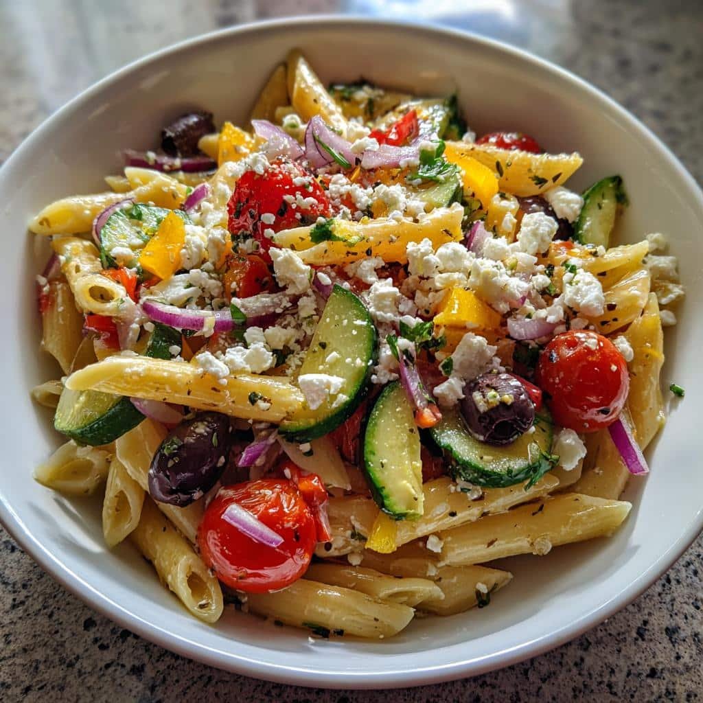 Air fryer Pasta Salad