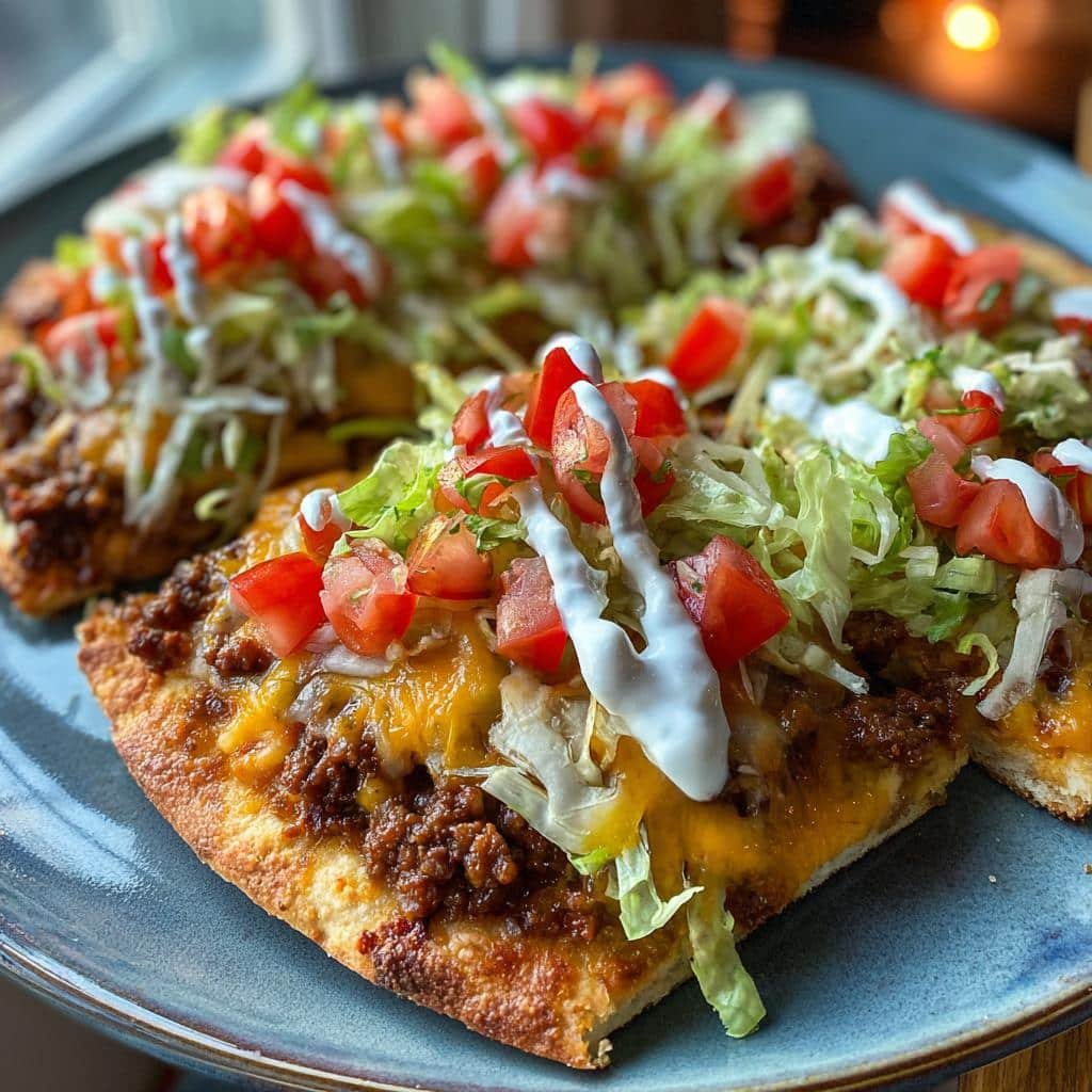 Air fryer Taco Pizza