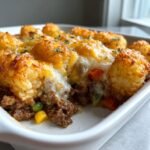 Air fryer Tater Tot Shepherd's Pie