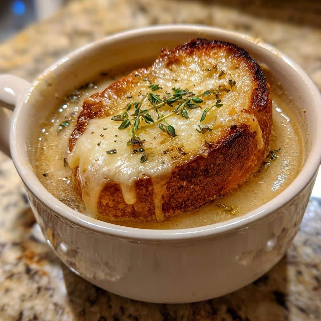 Air fryer Thanksgiving Country French Garlic Soup
