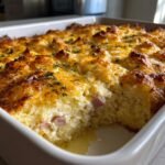 Air fryer Thanksgiving Crockpot Ham and Potato Casserole