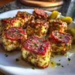 15-Minute Air Fryer Thanksgiving Cheese Appetizer That Steals the Show 3 Air fryer Thanksgiving Easy Marinated Cheese Appetizer with Salami & Pickles