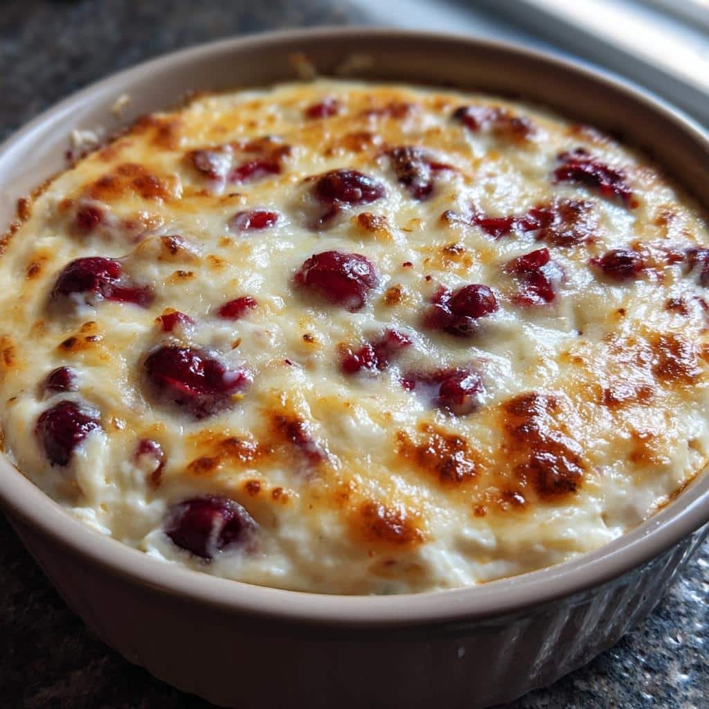 Air fryer Warm Cranberry-White Cheddar Dip