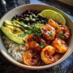 Air fryer christmas Chipotle Shrimp Bowl
