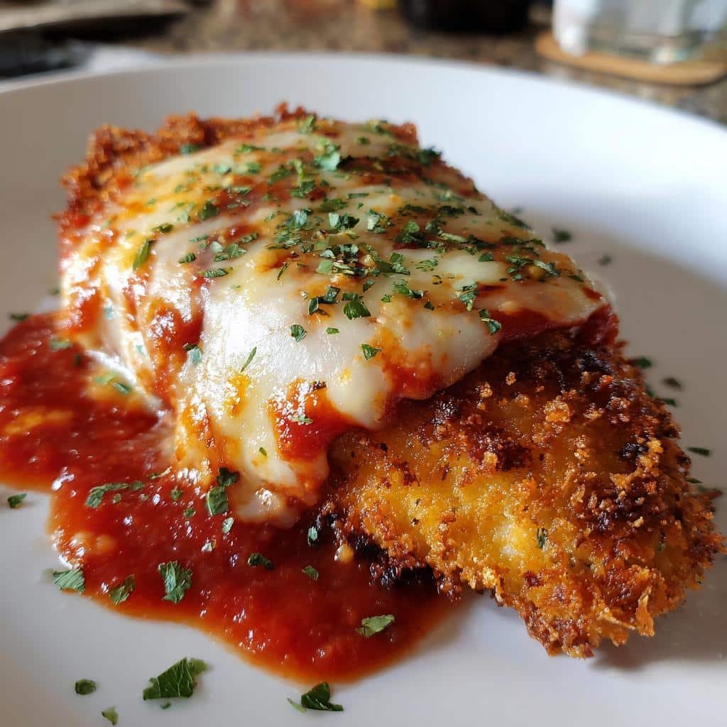 Christmas Air Fryer Chicken Parmesan