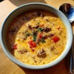 Christmas Air fryer Cheeseburger Soup