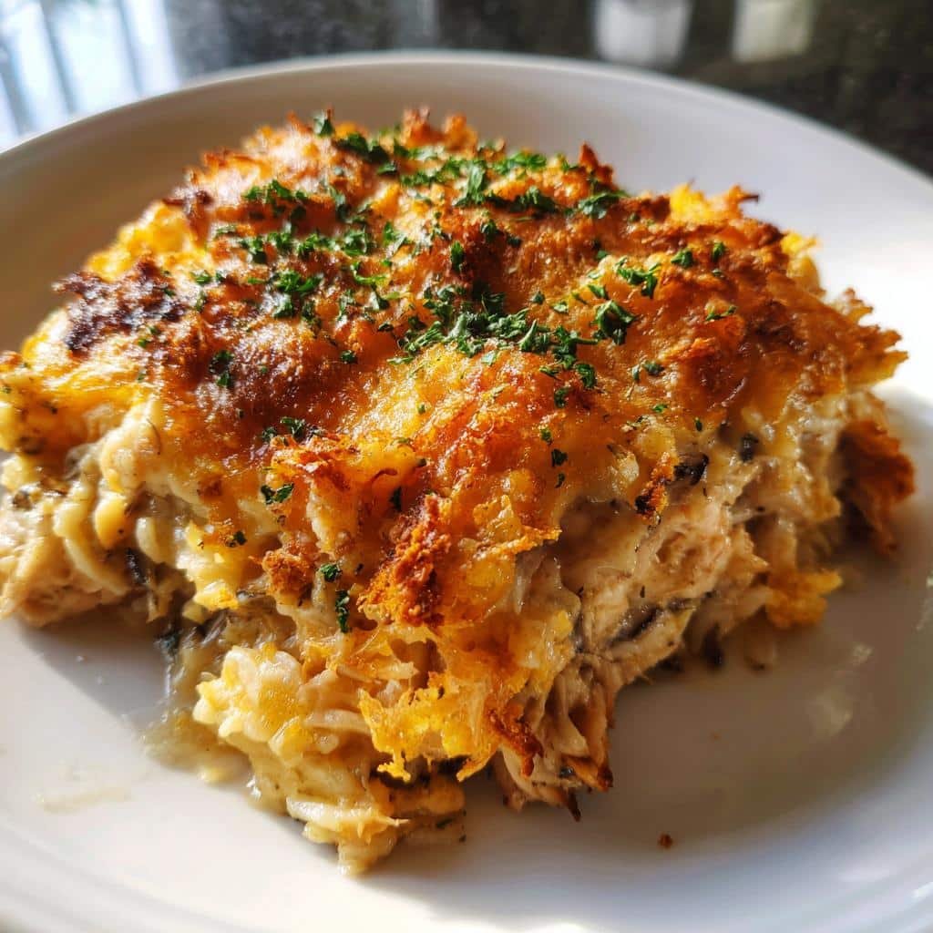 Christmas Air fryer Chicken and Wild Rice Casserole