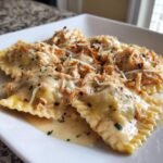Christmas Air fryer Creamy Sun-Dried Tomato Chicken Ravioli
