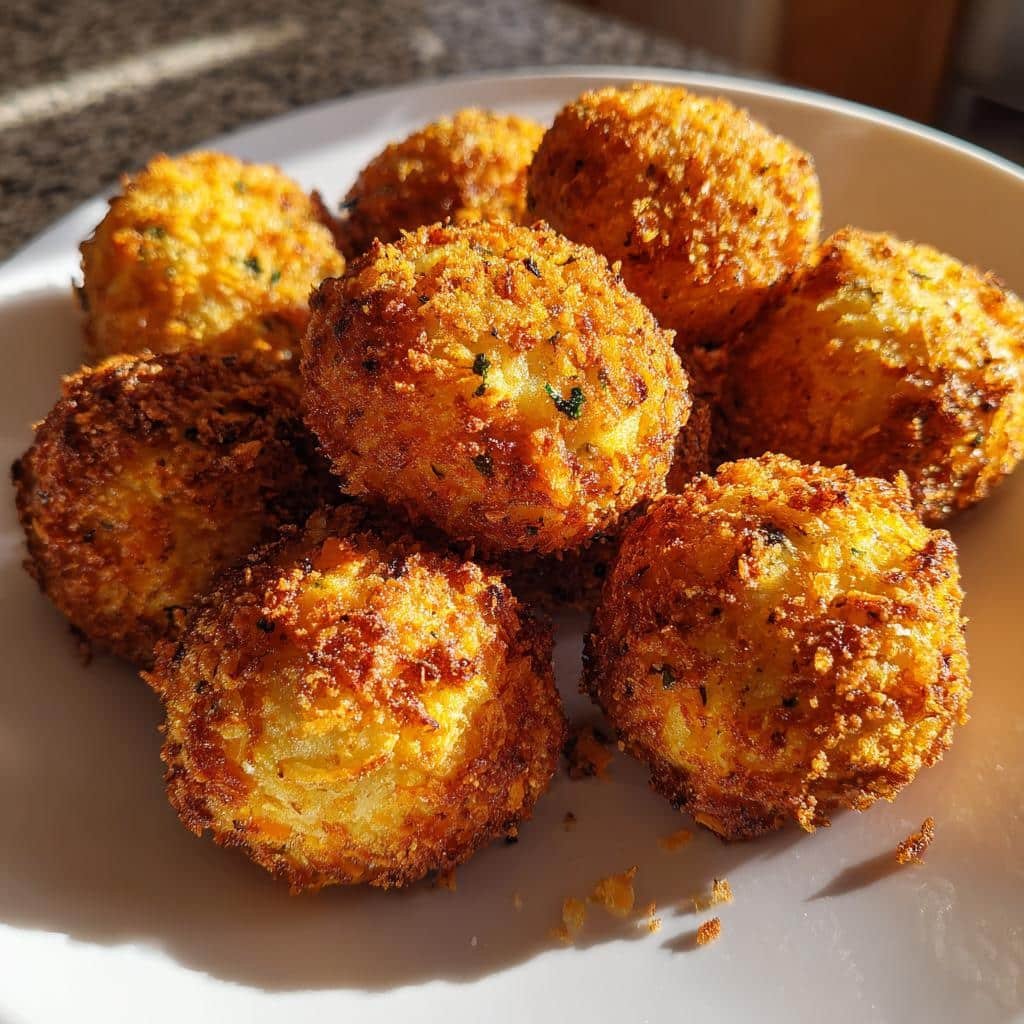 Christmas Air fryer Crispy Carrot & Potato Balls