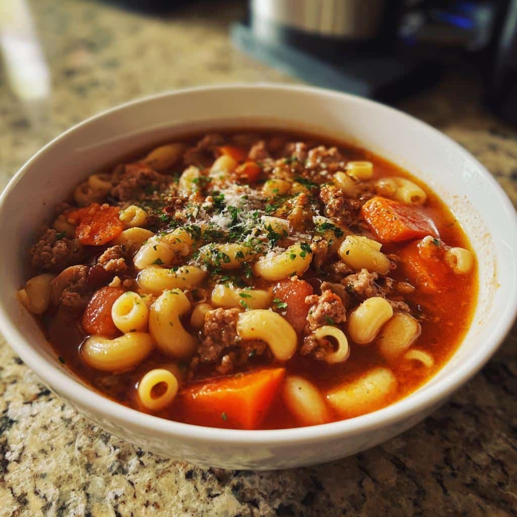 Christmas Air fryer Crockpot Pasta Fagioli