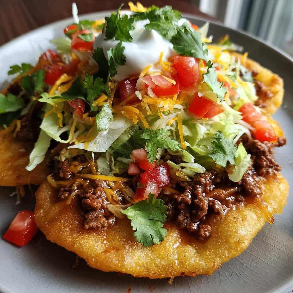 Christmas Air fryer Indian Fry Bread Tacos