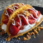 Christmas Air fryer Strawberry Crunch Dinner Cheesecake Tacos