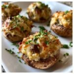 Christmas Air fryer Stuffed breakfast Mushroom Dip