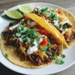 Christmas air fryer Beef Tacos