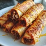 Christmas air fryer Beef Taquitos
