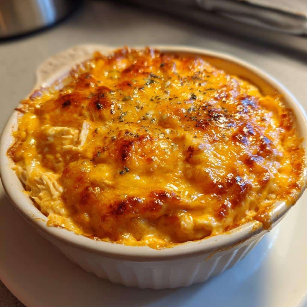 Christmas air fryer Buffalo Chicken Dip Bowl