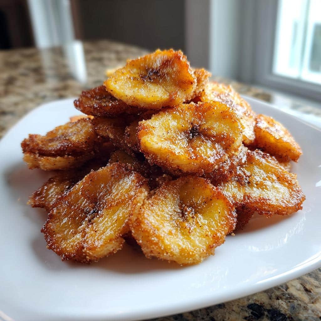 Christmas air fryer Cinnamon-Sugar Air Fryer Banana Chips