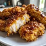 Christmas air fryer Crispy Chicken with Hot Honey Bowl