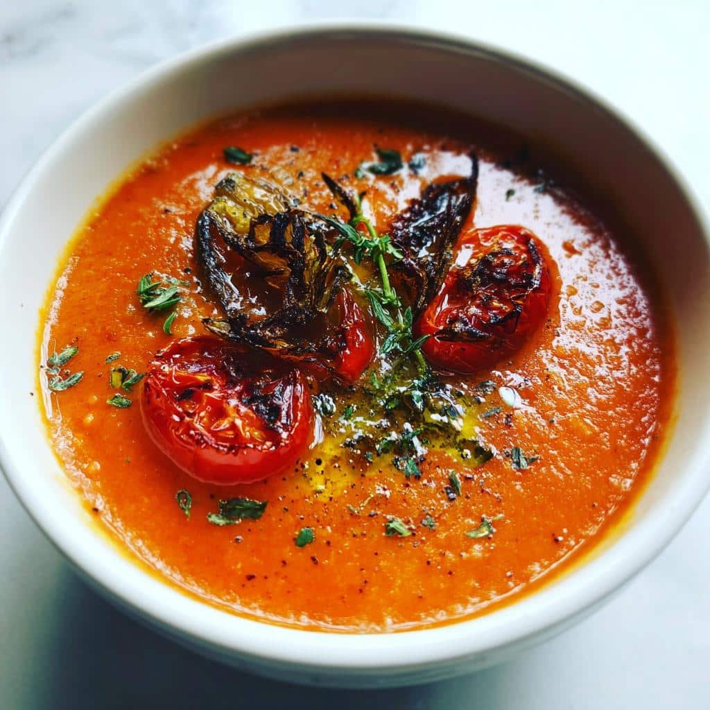 Christmas air fryer Roasted Tomato Soup