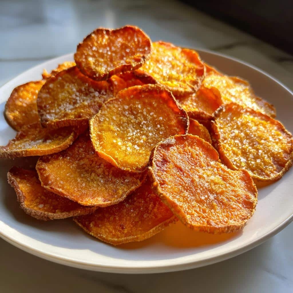 Christmas air fryer Sea Salt Sweet Potato Chips
