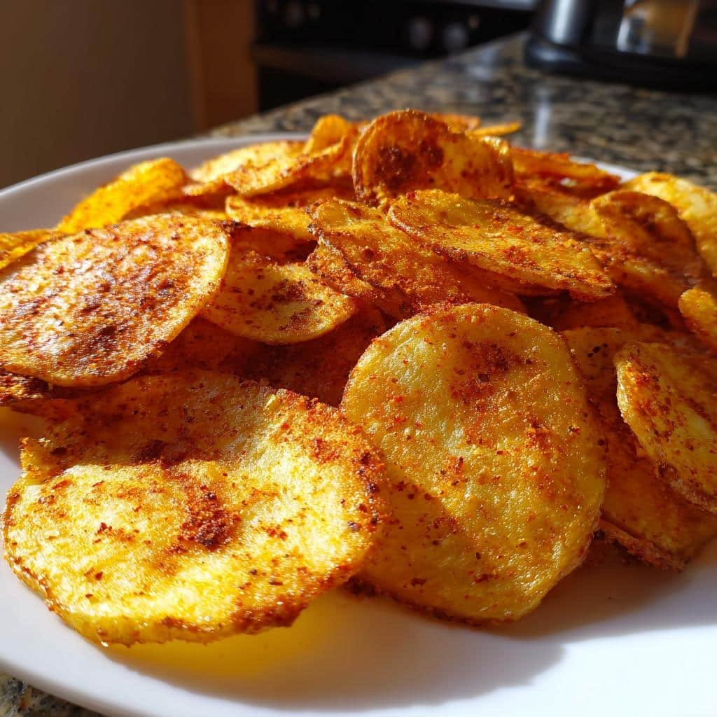 Christmas air fryer Taco Seasoned Potato Chips
