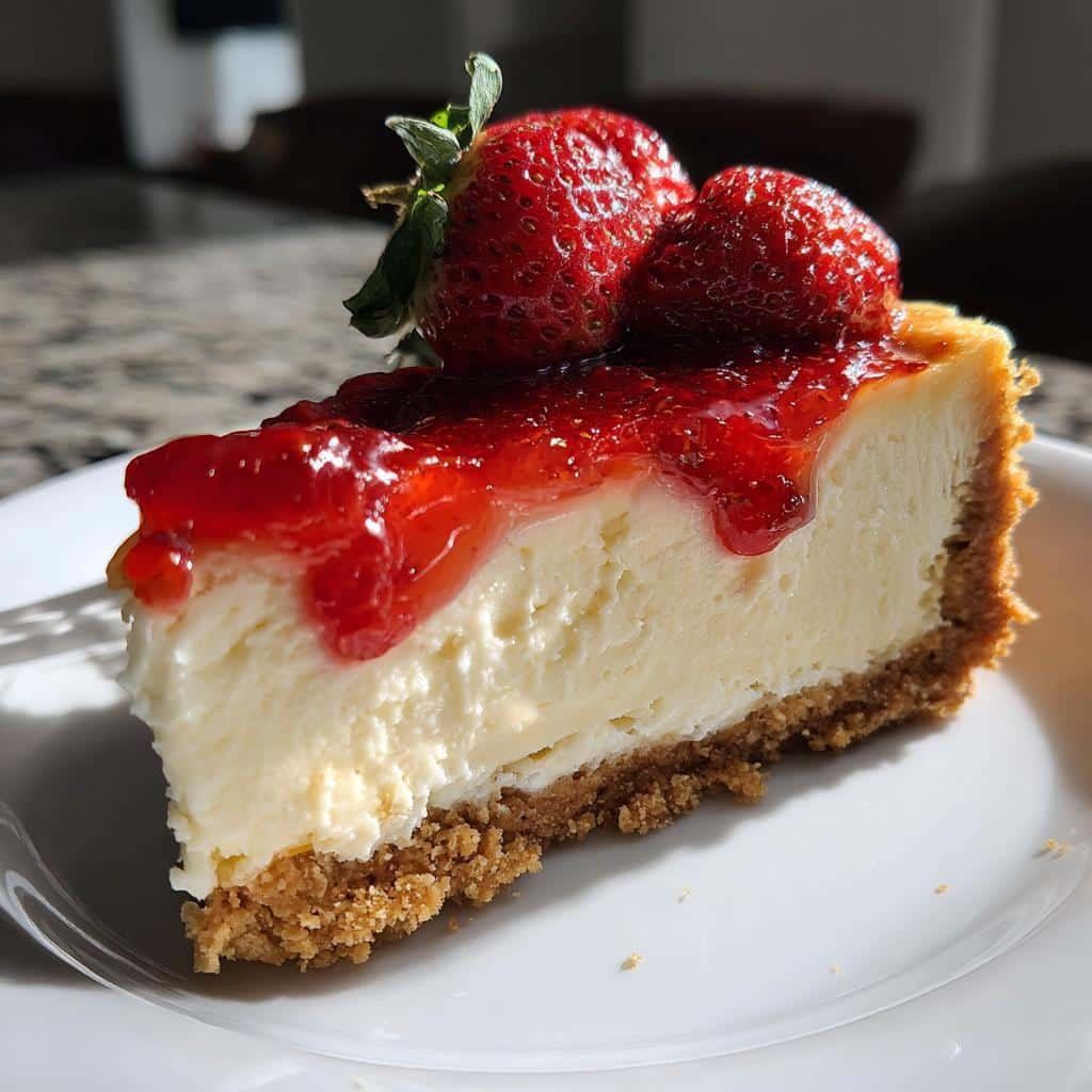 Chritmas Air Fryer Strawberry Cheesecake