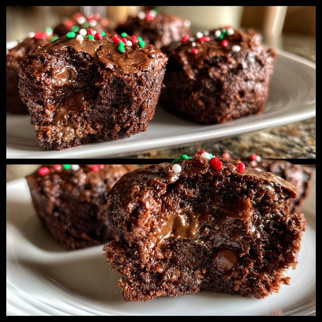 Chritsmas Air Fryer Brownie Bites