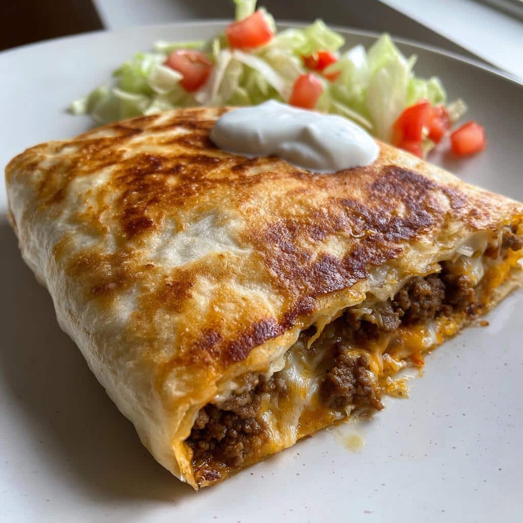 2 MINUTE Air Fryer Crunchwrap (Fast-Food Style)