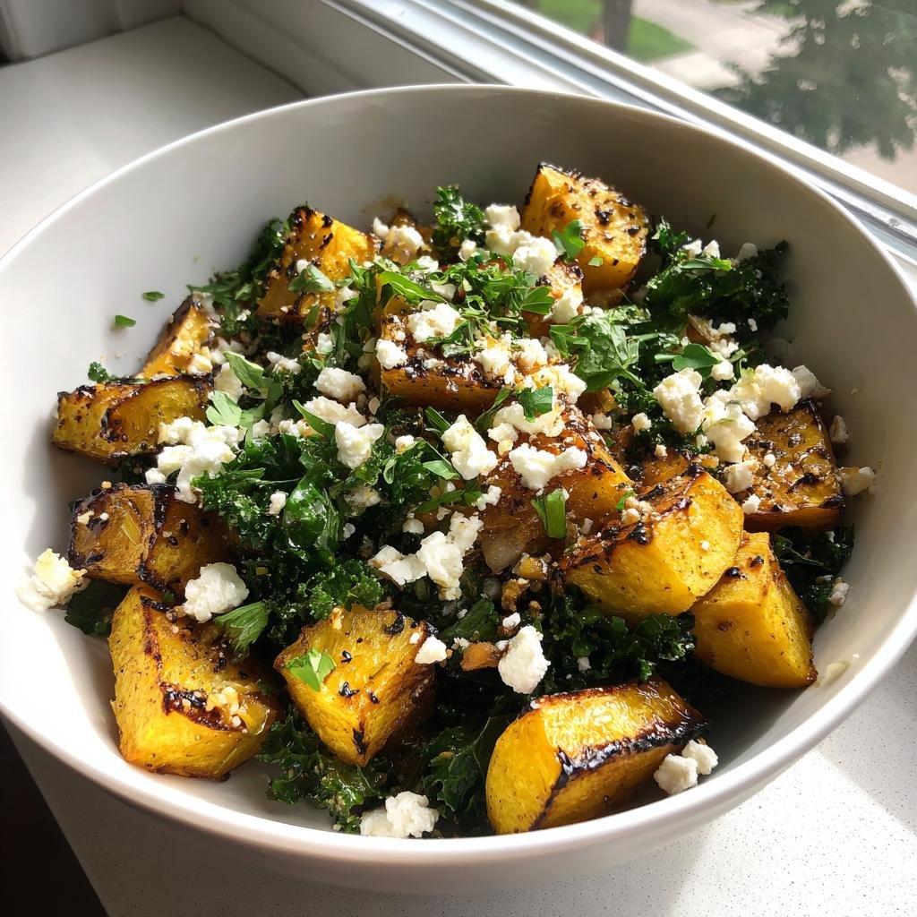 Air Fryer Acorn Squash & Kale Salad - detail 1