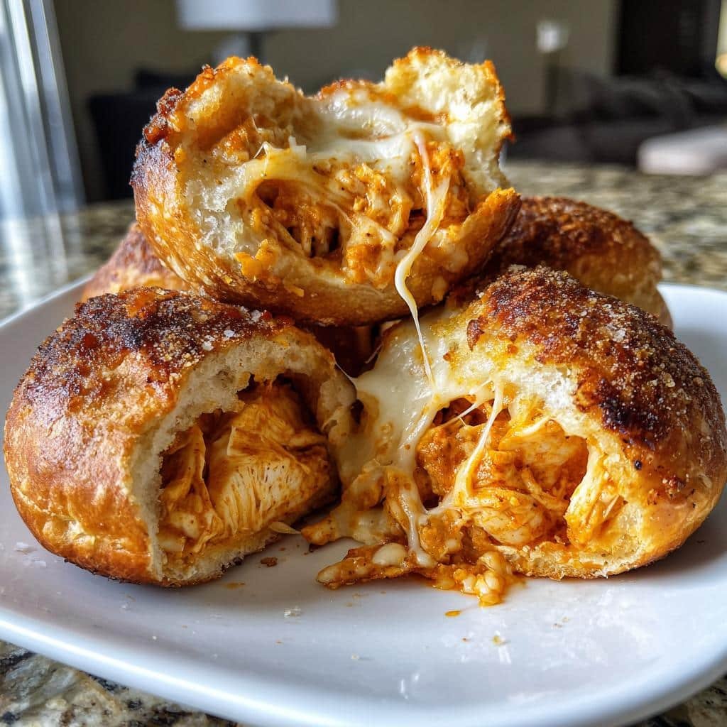Air Fryer Buffalo Chicken Bombs (Biscuit)