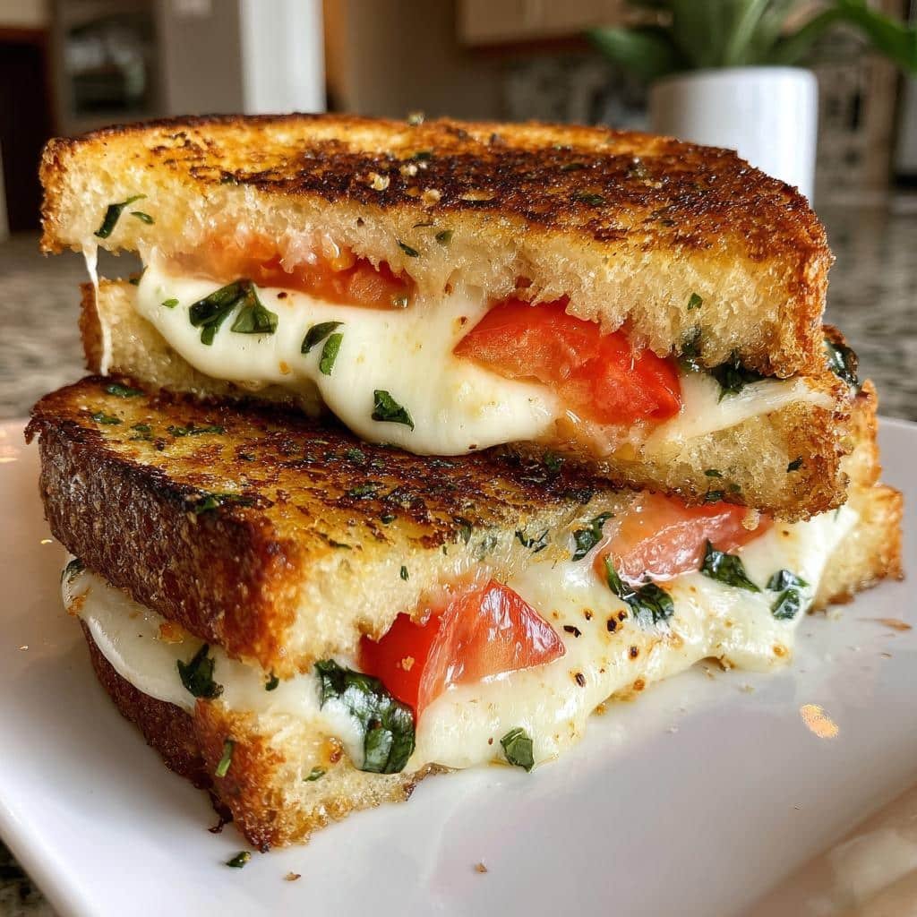 Air Fryer Caprese Grilled Cheese