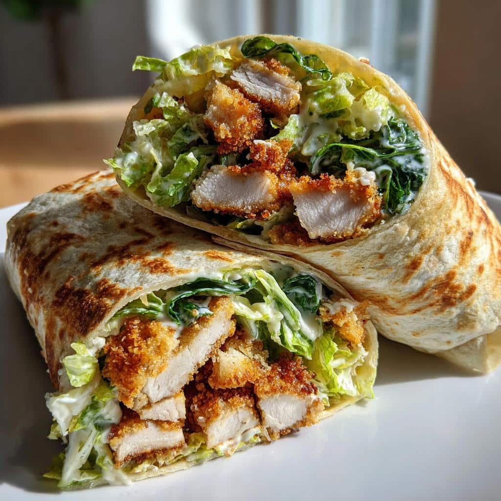 Air Fryer Chicken Caesar Wraps - detail 1