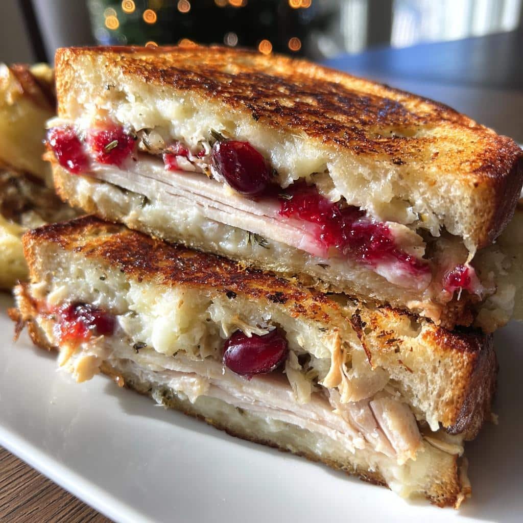 Air Fryer Christmas Leftovers Sandwich - detail 1