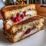 Air Fryer Christmas Leftovers Sandwich