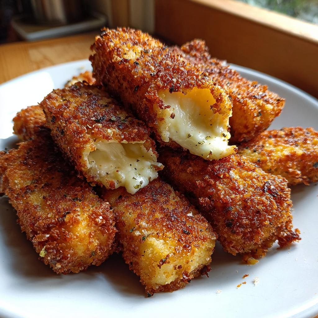 Air Fryer Cottage Cheese Mozzarella Sticks
