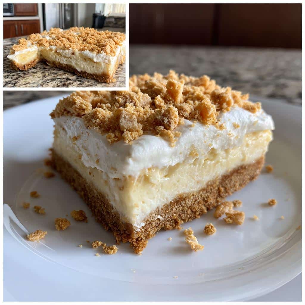 Air Fryer Creamy Banana Pudding Cheesecake Bars - detail 1